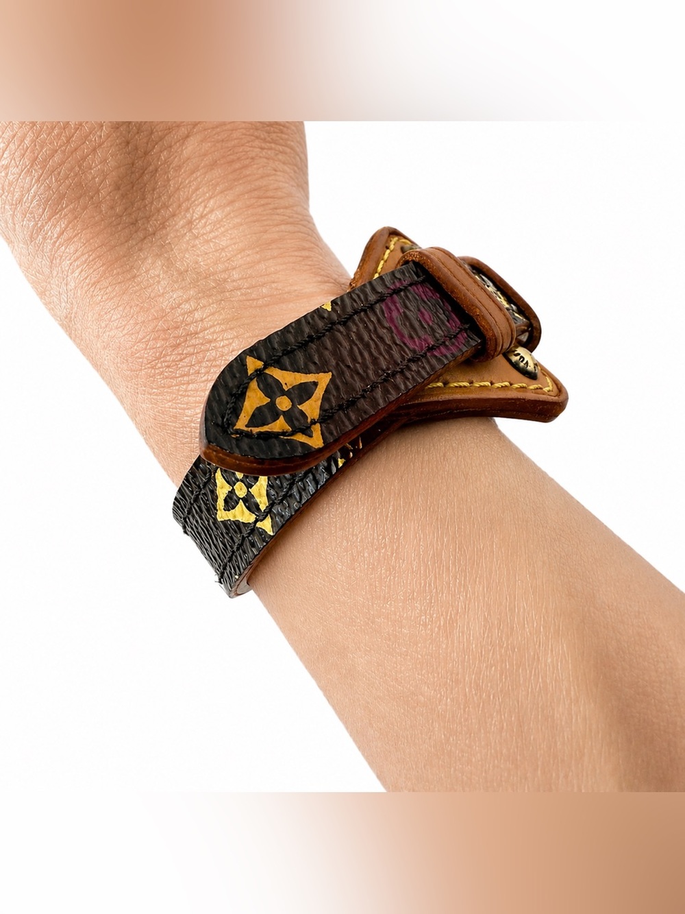 Louis Vuitton Vintage Murakami Black Multicolor Theda Bracelet
